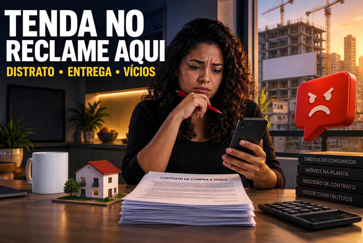 Tenda no Reclame Aqui: distrato e atraso na entrega do imóvel