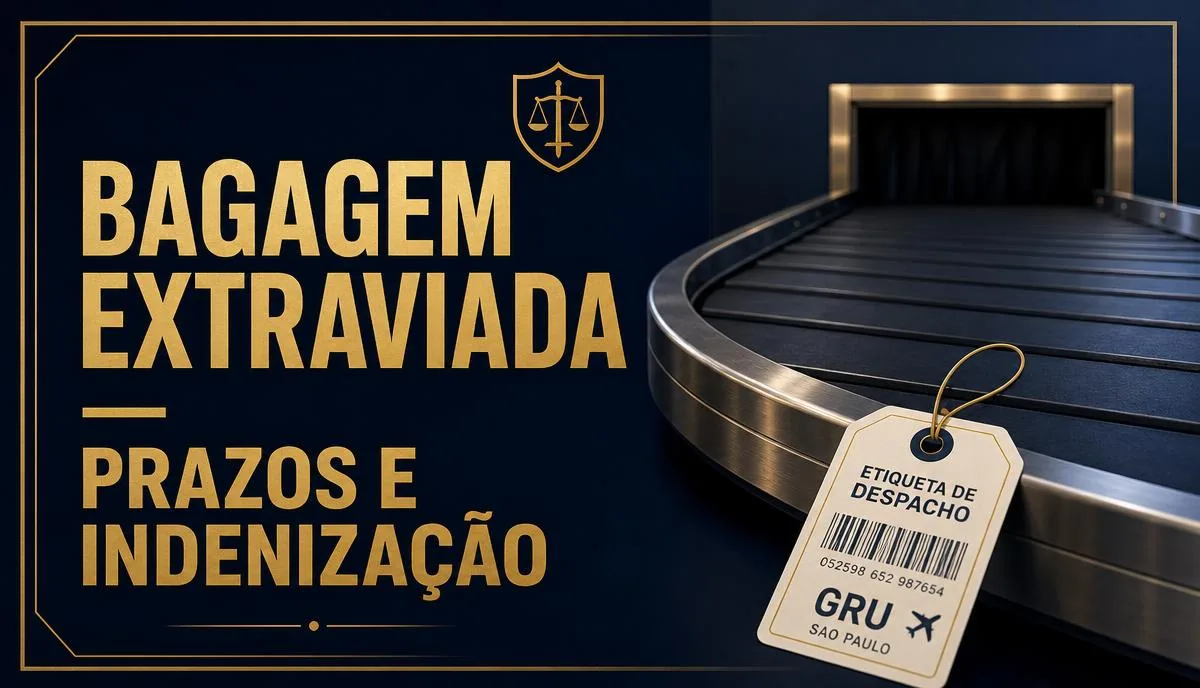 Bagagem extraviada: prazo de devolução, despesas emergenciais e indenização