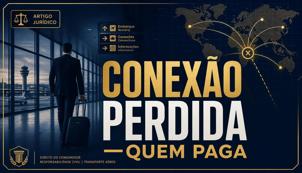Conexão perdida por atraso da companhia: quem paga a nova passagem