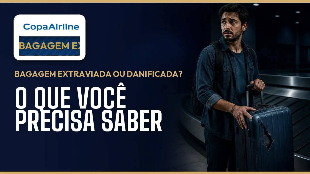 Bagagem extraviada ou danificada na Copa Airlines: o que você precisa saber