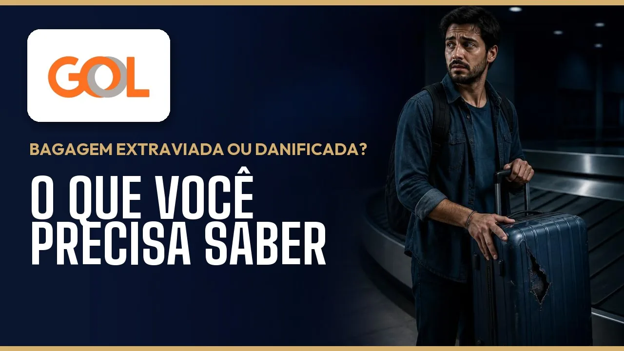 Bagagem extraviada ou danificada na GOL: o que você precisa saber