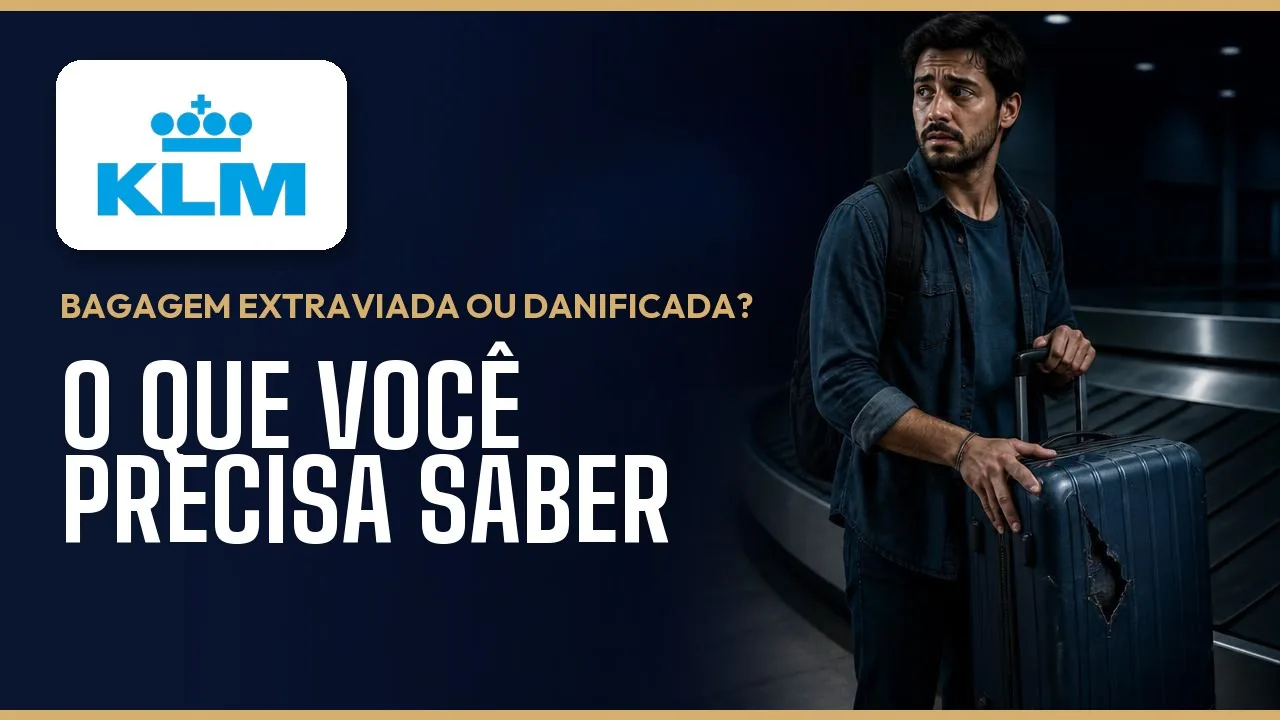 Bagagem extraviada ou danificada na KLM: o que você precisa saber