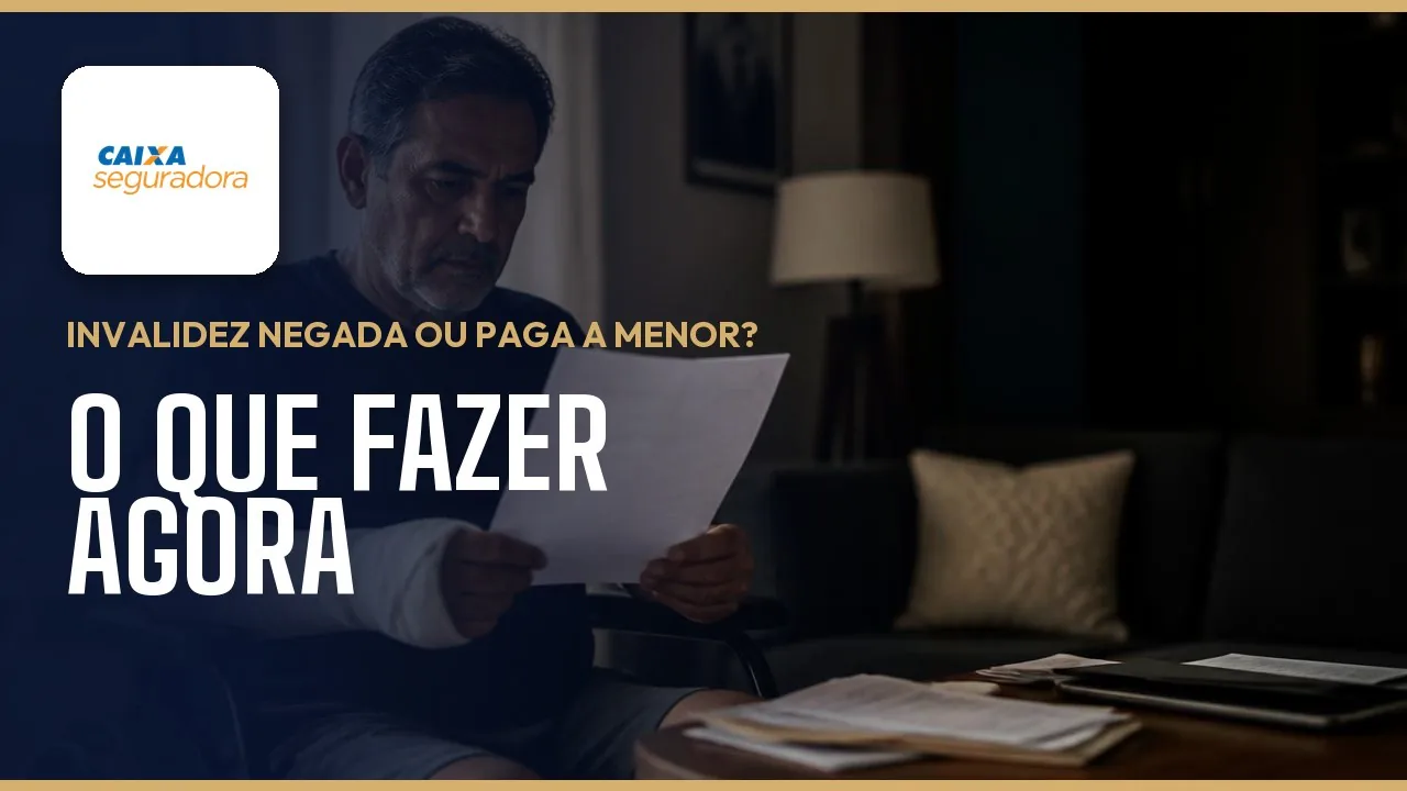 Invalidez negada ou paga a menor pela Caixa Vida e Previdência: como entender e reagir