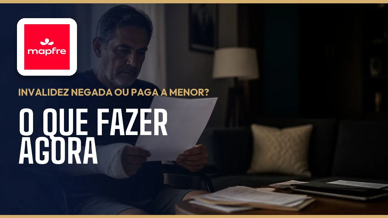 Invalidez negada ou paga a menor pela Mapfre Vida: como entender e reagir